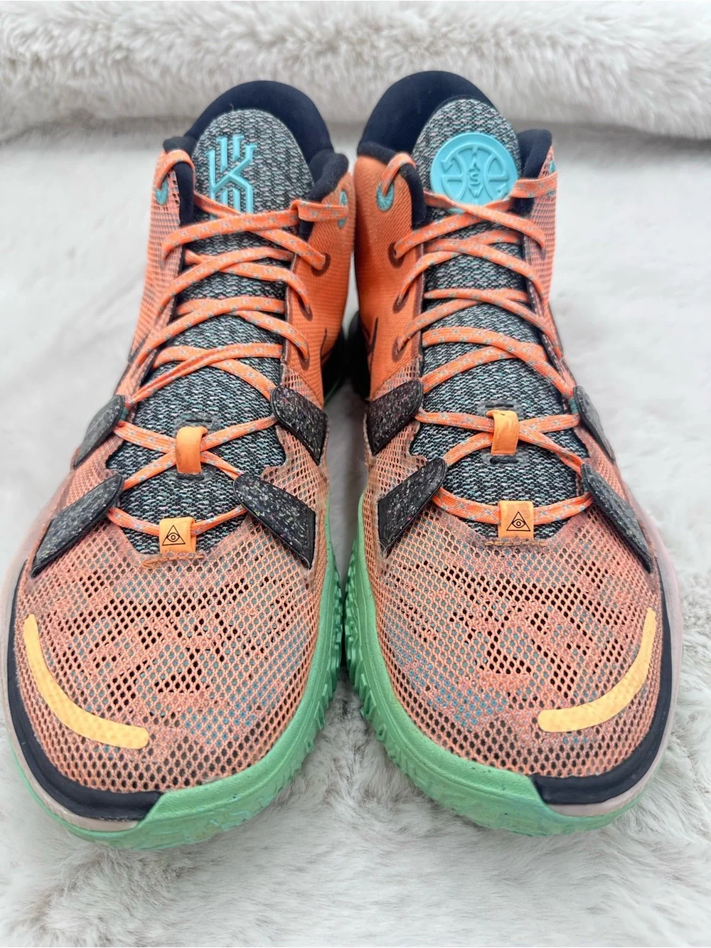Nike‎ Kyrie 7 Play for the Future Men's Size 12 Atomic Orange Black